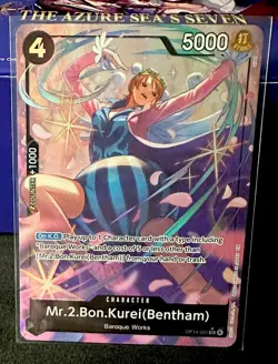 Mr.2.Bon.Kurei (Bentham) (Alt Alt) OP14-091 The Azure Sea's Seven One Piece - Image 1