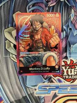 Monkey.D.Luffy Leader Foil Pre-Errata - One Piece TCG - ST01-001 - English - Image 1