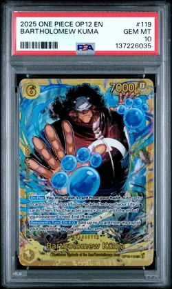 2025 ONE PIECE OP12-LEGACY OF THE MASTER #119 BARTHOLOMEW KUMA PSA 10 - Image 1