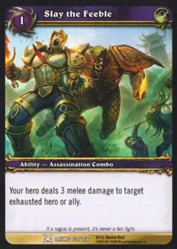 World of Warcraft TCG Slay the Feeble - Drums of War 65/268 - Image 1