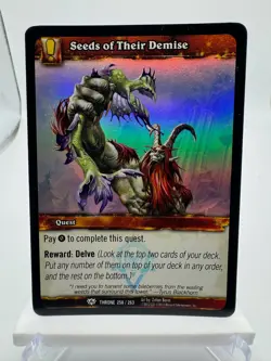 World of Warcraft TCG Foil Promo Throne of the Tides Seeds of Their Demise - Image 1