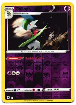 Gallade 062/189 - Astral Radiance Rare Pokemon TCG Holo Reverse Holo - M/LP Card - Image 1