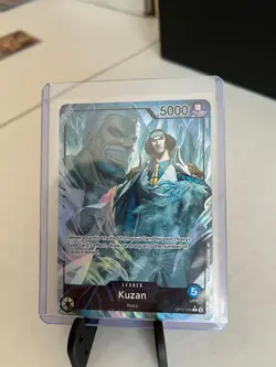 One Piece TCG Kuzan OP12-040 Alternate Art Foil Rare Leader NM Card - Image 1