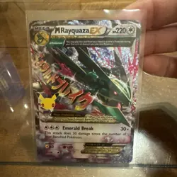 Pokemon M Rayquaza EX 76/108 Roaring Skies Ultra Rare Full Art Holo 220 HP Card - Image 1
