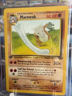 Pokemon TCG Marowak Jungle Card 39/64 Regular 1st Edition Uncommon NM - Image 1