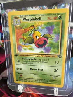 Pokemon TCG Weepinbell Jungle 1st Edition Uncommon Card 48/64 Never Played, NM! - Image 1