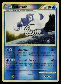 Pokemon Card - Poliwrath Unleashed 21/95 Reverse Holo - Image 1