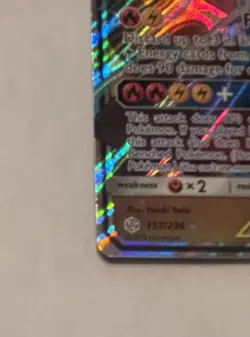 Pokemon TCG Reshiram & Zekrom GX Holo Card 157/236 Cosmic Eclipse 2019 Tag Team - Image 2