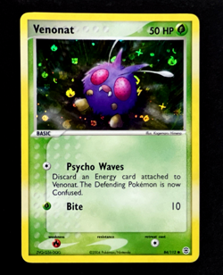 2004 Pokemon VENONAT Ex FireRed & LeafGreen Set REVERSE HOLO Foil Card 84/112 - Image 2