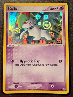Ralts 61/106 EX Emerald Pokemon Card Reverse Holo Foil Rare Near Mint - Image 1