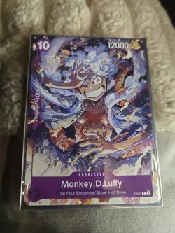ONE PIECE CARD GAME MONKEY D. LUFFY GEAR 5 ENGLISH LIMITED PROMO CARD NEAR MINT - Image 1