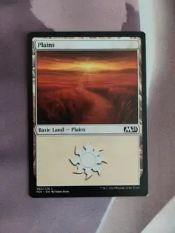 Plains 260/274 - MISPRINT SQUARE CORNER Magic MTG Card - Image 1