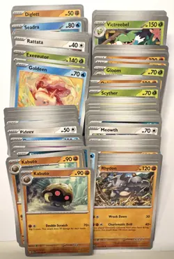 Pokemon 151 Base Card Lot 205 Cards Total Near Mint - Image 2