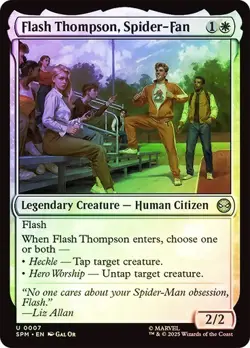 NM Foil Flash Thompson, Spider-Fan, MTG, Marvel's Spider-Man, Magic, 7 - Image 1