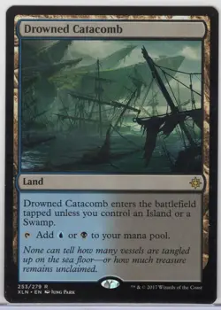 1x Drowned Catacomb - Ixalan - Near Mint - Image 1