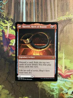MTG Birgi, God of Storytelling / Harnfel Horn of Bounty NM Kaldheim - Image 2