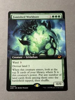 MTG - Famished Worldsire - Extended Art - EOE 0341 - Edge of Eternities NM - Image 1