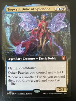 Tegwyll, Duke of Splendor (039) Extended Art Wilds of Eldraine Commander WOC MTG - Image 1