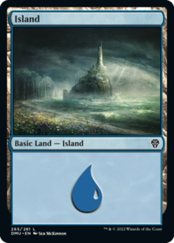 Basic Lands 10 MTG Island (265), NM-Mint, English Dominaria United - Image 1
