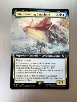 Sin, Unending Cataclysm - 185 - Magic: Final Fantasy MTG - Extended Art - Rare - Image 1
