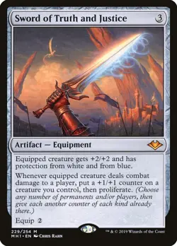 MTG Sword of Truth and Justice Modern Horizons Mint Condition Magic the Gatherin - Image 1
