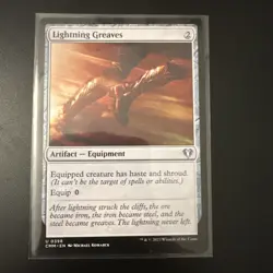 Lightning Greaves - Commander Masters Regular NM - Image 1