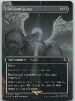 MTG Brilliant Wings (Borderless) Foil NM Commander: FINAL FANTASY Magic 454 - Image 1