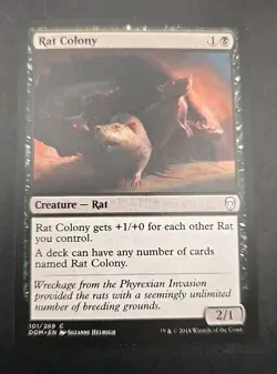 Rat Colony Dominaria MTG Regular Lightly Played - Image 1