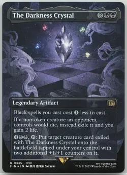The Darkness Crystal Borderless FOIL 335 Rare FINAL FANTASY NM MTG - Image 1