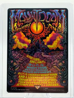 Near Mint Foil Mount Doom (Borderless Poster) LTR 750 Lord of the Rings - Image 1