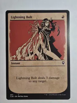 Lightning Bolt (Showcase) Commander Legends: Battle for Baldur's Gate Regular - Image 1