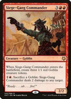 Siege-Gang Commander 1x MtG Game Night GNT SP/NM - Image 1