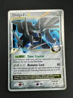 Pokemon Dialga G LV. X Platinum Holo 122/127 Ultra Rare LP - Image 1