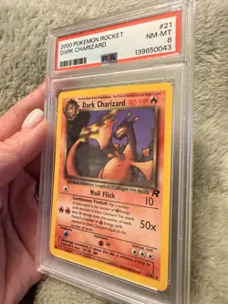 2000 POKEMON ROCKET- DARK CHARIZARD - PSA 8 NM-MT #21 - Image 3