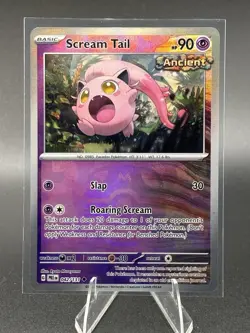 Pokemon TCG Prismatic Evolutions Scream Tail #42/131 Master Ball Holo Pattern - Image 1