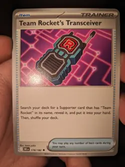 Team Rocket's Transceiver #178/182 SV Destined Rivals Uncommon Pokemon 2025 TCG - Image 1
