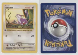 Rattata Shadowless 1st Ed. Pokemon Base Set #61 1999 - Image 3