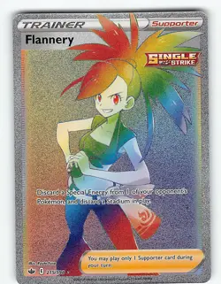 FLANNERY 215/198 RARE RAINBOW CHILLING REIGN POKEMON NM - Image 2