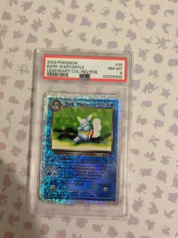 2002 Pokemon Legendary Collection Dark Wartortle Reverse Foil #39 PSA 8 - Image 3