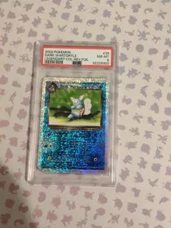 2002 Pokemon Legendary Collection Dark Wartortle Reverse Foil #39 PSA 8 - Image 4