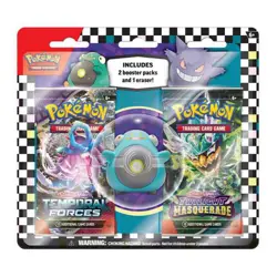 Pokemon - Back to School Eraser & 2 Pack Blister - Bellibolt - Image 1