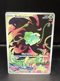 Pokemon Bulbasaur 133/132 Me01 Mega Evolution Illustration Rare Holo Stamped A - Image 2