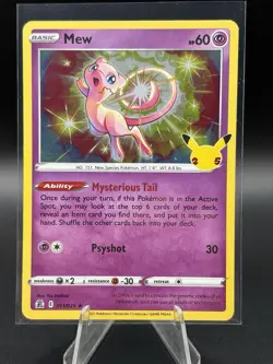 Pokemon Mew 011/025 Celebrations Holo Rare Pack Fresh - Image 1