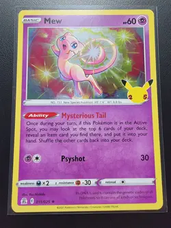 Mew 011/025 Celebrations Holo pokemon TCG - Image 1