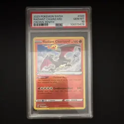 Pokemon Radiant Charizard 020/159 Crown Zenith Holo Radiant Rare PSA 10 2023 - Image 1