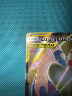 Pokemon TCG Latias & Latios GX 170/181 Tag Team Sun & Moon Team (Raw) - Image 2