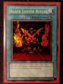 Black Luster Ritual Super Rare 1st Edition Near Mint Yu-Gi-Oh! Card [SYE-025] - Image 1
