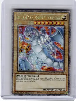 2020 YuGiOh!-Blue-Eyes White Dragon #RA04-EN002-QCSR Foil 1st Edition - Image 1