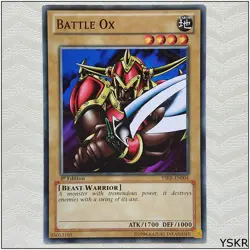 Battle Ox - YSKR-EN004 - Common 1st Edition Yugioh - Image 1