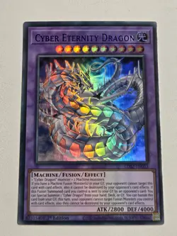 Cyber Eternity Dragon LDS2-EN033 1st Edition Yugioh Ultra Rare (Blue) VLP - Image 1